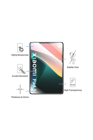 Xiaomi Mi Pad 5 / Mi Pad 5 Pro 11 Inç 2021 Uyumlu Nano Kırılmaz Esnek Cam Koruyucu Kılıf