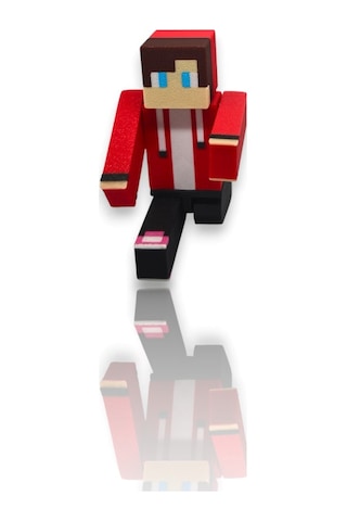Loy3d Minecraft - Mikey Ve Jj 12 Cm Oynar Kol Ve Bacak, Boya Yok 1 Pcs