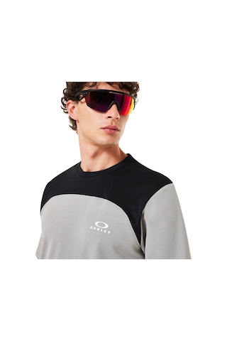 Oakley Oakley Free Ride Jersey Erkek Gri Tişört Cem Gri