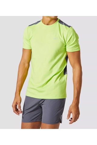 Nature The Brand Neon Yeşil Performans T-shirt Sırt Mesh Panel Detaylı SIYAH