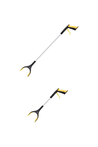 2pack 33 'dönen Çeneli Ekstra Uzun Grabber Reacher Yaşlılar İçin Parlak Sarı Mobilite Aracı 50 Mm Sarı