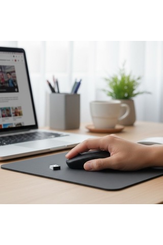 Büro Ev Ofis Oyun Bilgisayarı İçin Siyah Kablosuz Sessiz Mouse Diğer