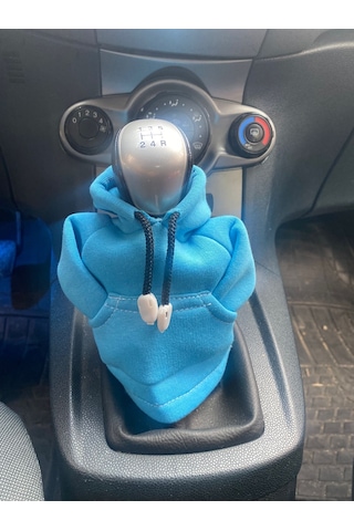 Vites Poları - Her Araca Uyumlu Vites Süsü Vites Hoodie Araç Aksesuarı Turkuaz