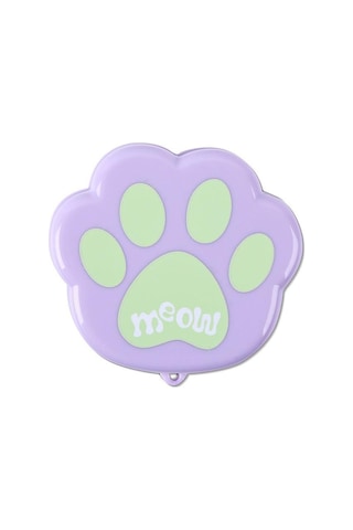 Mor Geri Çekilebilir Plastik Katlanır Bardak Kedi Pençe Şekli Taşınabilir Su Bardağı Seyahat Açık Sofra Mor