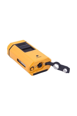 Masa Tipi 4 Jet Torch Puro Çakmağı Sarı Krom