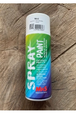 MXS 400ML CEVİZ RENK SPREY BOYA YÜKSEK KALİTE AHŞAP METAL BOYASI