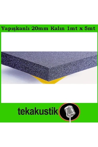 20Mm Flexi Yanmaz Oto Ses Yalıtım Süngeri Yapışkanlı