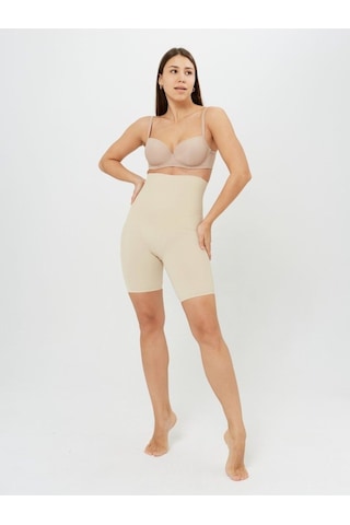 Mistirik Toparlayıcı Lazer Kesim Kısa Şort Korse Ten Renk Ten Rengi