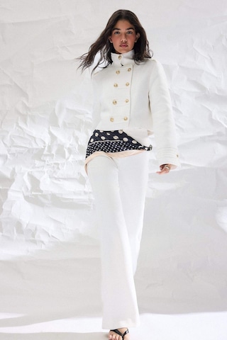 Defacto Afra X Defacto Dik Yaka Tweed Blazer Ceket I2534ax26auer225 Ekru-er225