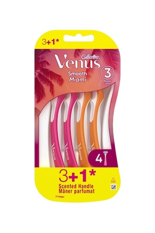 Gillette Venus Smooth Miami Kadın Tıraş Bıçağı 3'lü