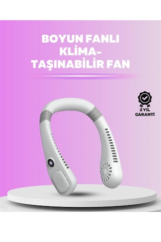 Mey Najmaddin Giyilebilir Bladeless Boyun Fanı 360 Serinlik, 5 Kademe Rüzgar, Usb Şarjlı Sessiz Mini Klima Najma