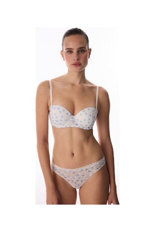 Penti Kırık Beyaz Pop Up Destekli Floral Lace Dantel Sütyen