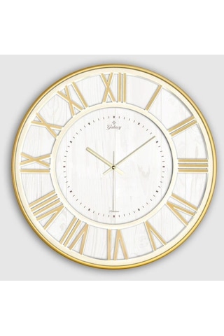Galaxy Premium Serisi Modern Tasarımlı Roma Rakamlı 40 Cm Duvar Saati Gold Altın Galaxy Premium Serisi Modern Tasarımlı Roma Rakamlı 40 Cm Duvar Saati Gold Altın