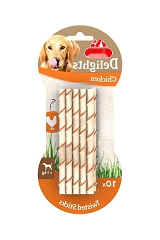 Lezzetli Döndürülmüş Çiğneme Çubukları, 55 Gram 15x9
