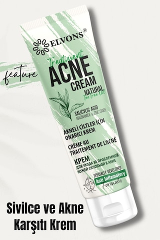 Elvons Sivilce ve Akne Karşıtı Yüz Kremi 50 ML