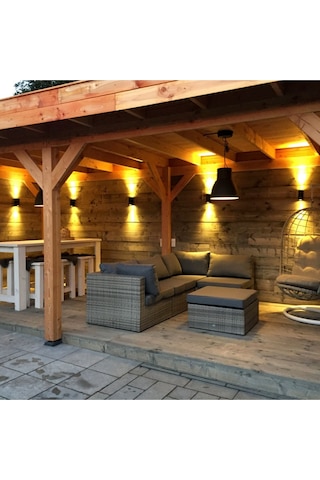 Çift Yönlü Dekoratif Iç Ve Dış Mekan Duvar Apliği Bahçe Balkon Salon Teras Veranda Kamelya Apliği Diğer