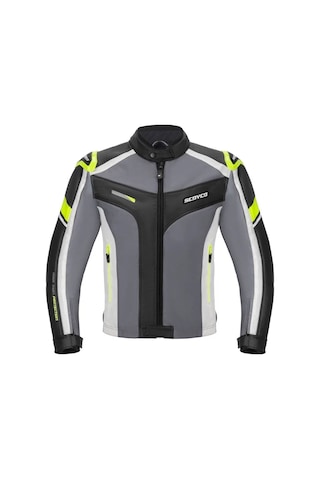 Motoanl Motosiklet Montu Full Korumalı 4 Mevsim Pu Kaplamalı Polyester Ve Naylon Kumaş Motor Mont Green