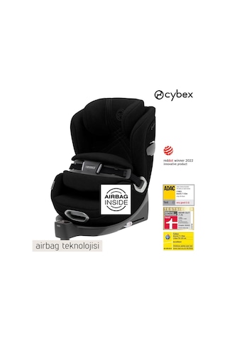 Cybex Anoris T Isize (Deep Black) Dünyanın Ilk Airbagli Oto Koltuğu) 9-21 Kg
