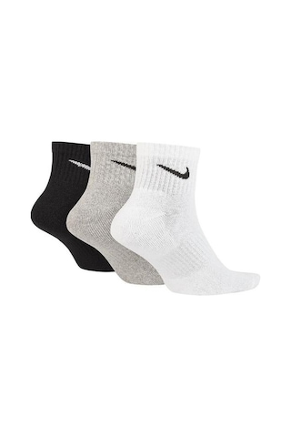 Nike Everday Dri-fit Unisex Çorap 3ppk Siyah Gri Beyaz Renkli