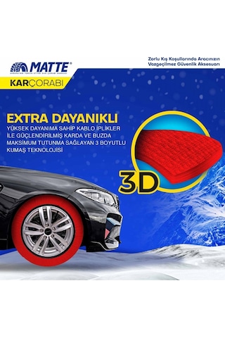 Matte 175/70 R14 Lastik İçin Kar Çorabı