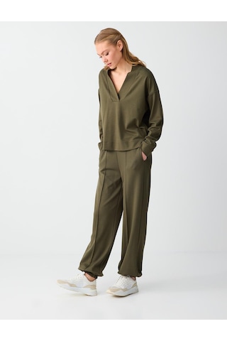 Jimmy Key Haki Normal Bel Lastikli Paça Uzun Modal Jogger Pantolon 6sw115629312