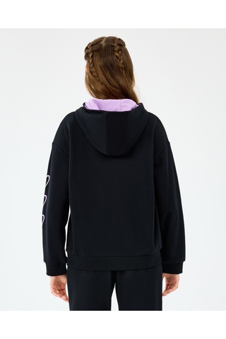 Skechers G Lw Fleece Full Zıp Sweatshirt Büyük Kız Çocuk Siyah Sweatshirt Sk2520009-1602 Siyah