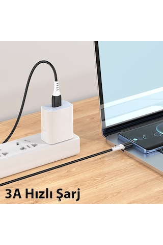Hoco X82 Type-c To Usb 3a Hızlı Silikon Data Ve Şarj Kablosu 1m