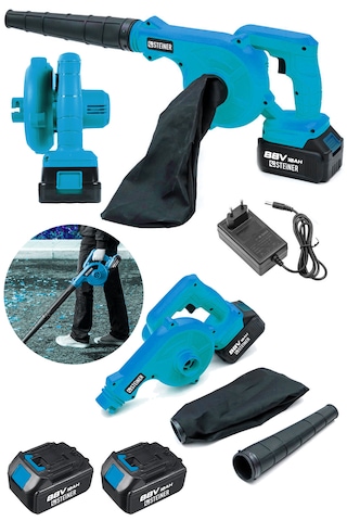 Steiner ST-88V Akülü Hava Körüğü Yaprak Üfleme Makinesi Mavi