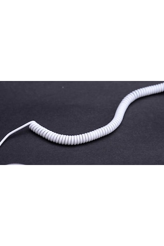 Tekli Yaylı 3.5Mm Girişli Kulaklık Beyaz