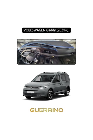 Volkswagen Caddy 2021+ Torpido Koruma Halısı Siyah Kenar
