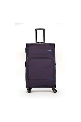 Fossil Unisex Kumaş Büyük Boy Ultra Hafif Şifreli Körüklü Kendi Etrafında Dönebilen Valiz 013-01 Lacivert