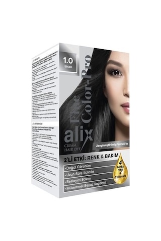 Alix 50Ml Kit Saç Boyası 1.0 Siyah