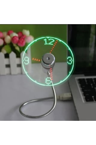 Programlanabilir Led Mesaj Gösteren Usb Mini Fan