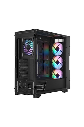 Rampage Azza V2 1000w 80+ Tempered Glass Argb Type-c Siyah Atx Gaming Kasa