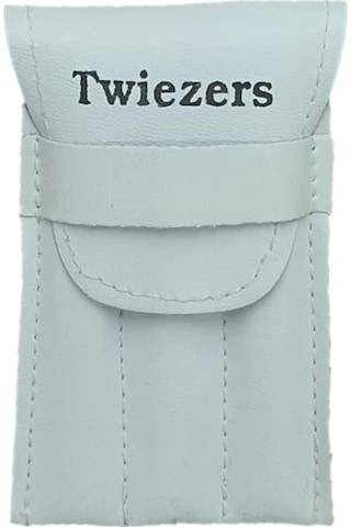 Twiezers Twzset3111 Deri Çantalı 3'lü Paslanmaz Çelik Cımbız Seti - Beyaz/beyaz