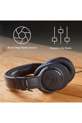 Audio-technica Ath-m20x Profesyonel Stüdyo Monitör Kulaklığı, Siyah