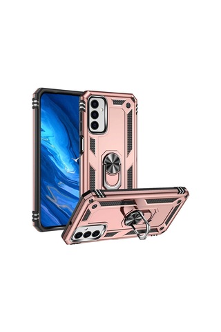 Samsung Uyumlu Galaxy M23 Kılıf Zore Vega Kapak Rose Gold