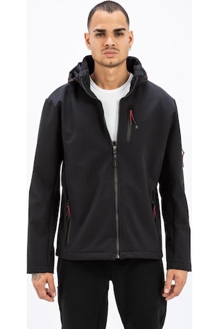 Exuma 2111161 Erkek Siyah Yağmur Rüzgar Geçirmez Softshell Özellikli Mont 001