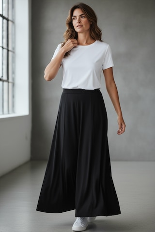 Kadın Beli Lastikli Kalın Kışlık Balık Etek Lacivert