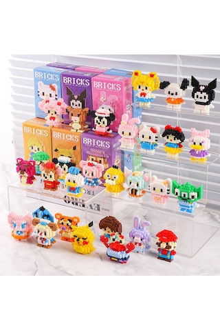 Pinkyday Disney Sürpriz Karakter Sürpriz Hediyeli 3d Yapboz Mini Blok Seti Sunster Company