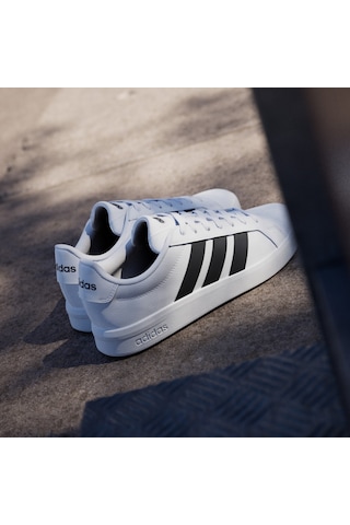 Adidas Grand Court Base 3.0 Jr4613 Erkek Sneaker Beyaz - Siyah