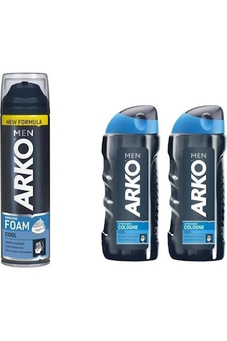 Arko Cool Tıraş Köpüğü 200 ML + Cool Tıraş Kolonyası 2 x 200 ML