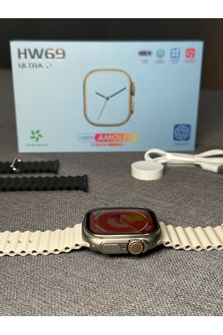 Wearfitpro Watch 9 Hw69 Ultra 2 Amoled Ekran Tüm Model Telefonlara Uyumlu 2.05 Hd Ekran