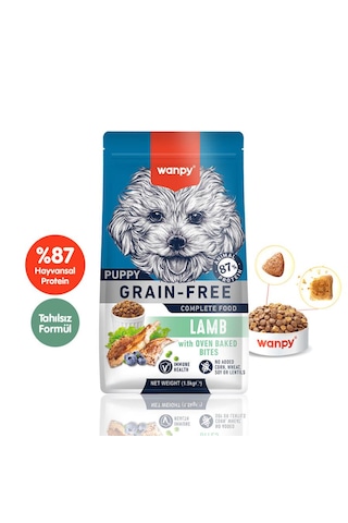 Wanpy Tahılsız Kuzulu Yavru Köpek Maması 1,5 Kg Wanpy Tahılsız Kuzulu Yavru Köpek Maması 1,5 Kg