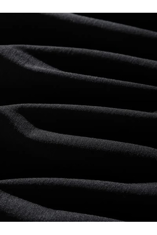 Veraura Lifestyle Erkek Dağ Grafikli Tişört, Yaz Için Büyük Beden Rahat T-shirt - Siyah