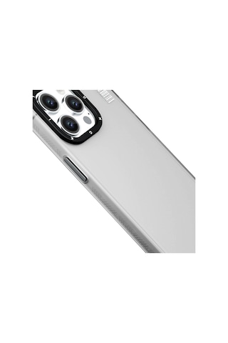 Apple Uyumlu iPhone 15 Kılıf Buzlu Mat Tasarım Youngkit Hidden Sand Serisi Kapak Siyah
