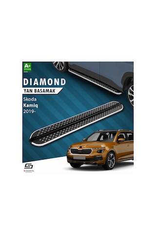 S-dizayn Skoda Kamiq Diamond Krom Yan Basamak 183 Cm 2019 Üzeri