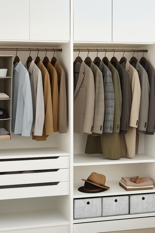 6 Lı Ahşap Görünümlü Askı Kahve 44 Cm Kahve