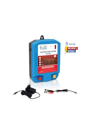 Puhu Ecos Elektrikli Çit Cihazı 8 Joule 80.000 M
