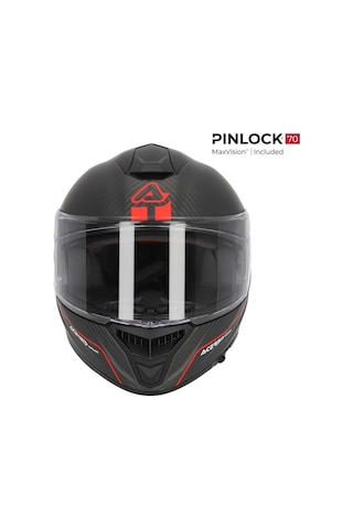 Acerbis Tarmak Carbon 22-06 Kapalı Kask Kırmızı - Siyah